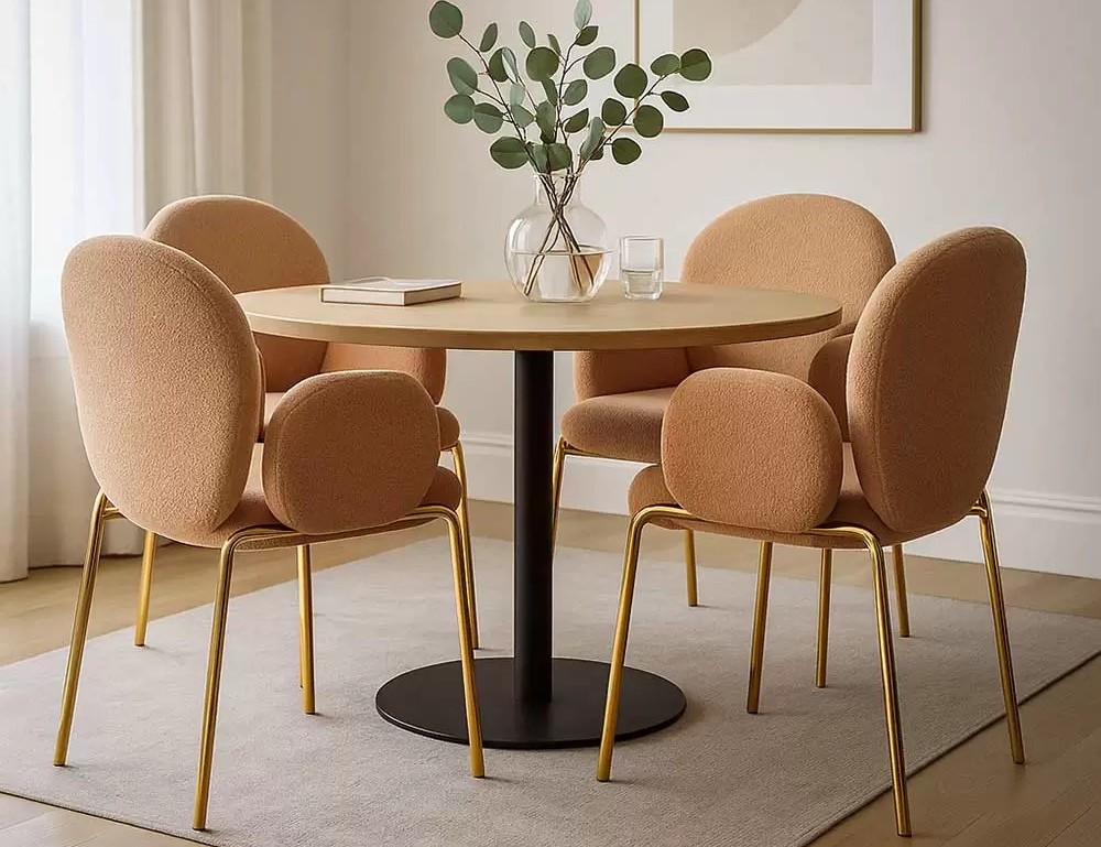 Modele de scaune tapițate care adaugă căldură unui living