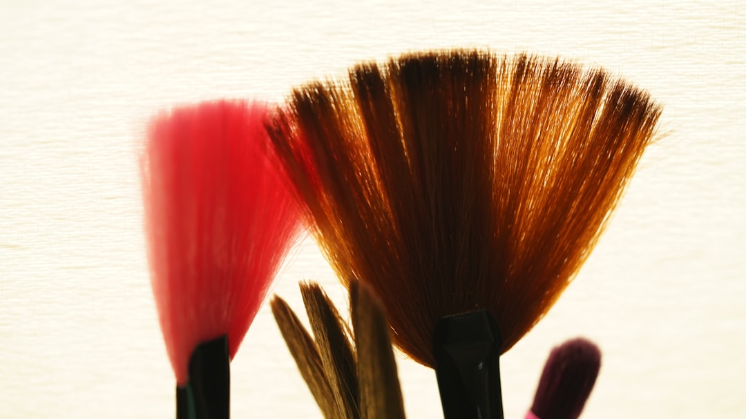 Photo clean hair brushes